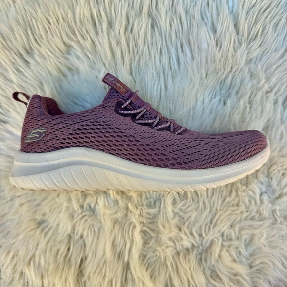 NWOT✨ Skechers Ultraflex Bungee Mauve Memory Foam Slip On Sneakers Womens Sz 6.5 - Picture 3 of 12